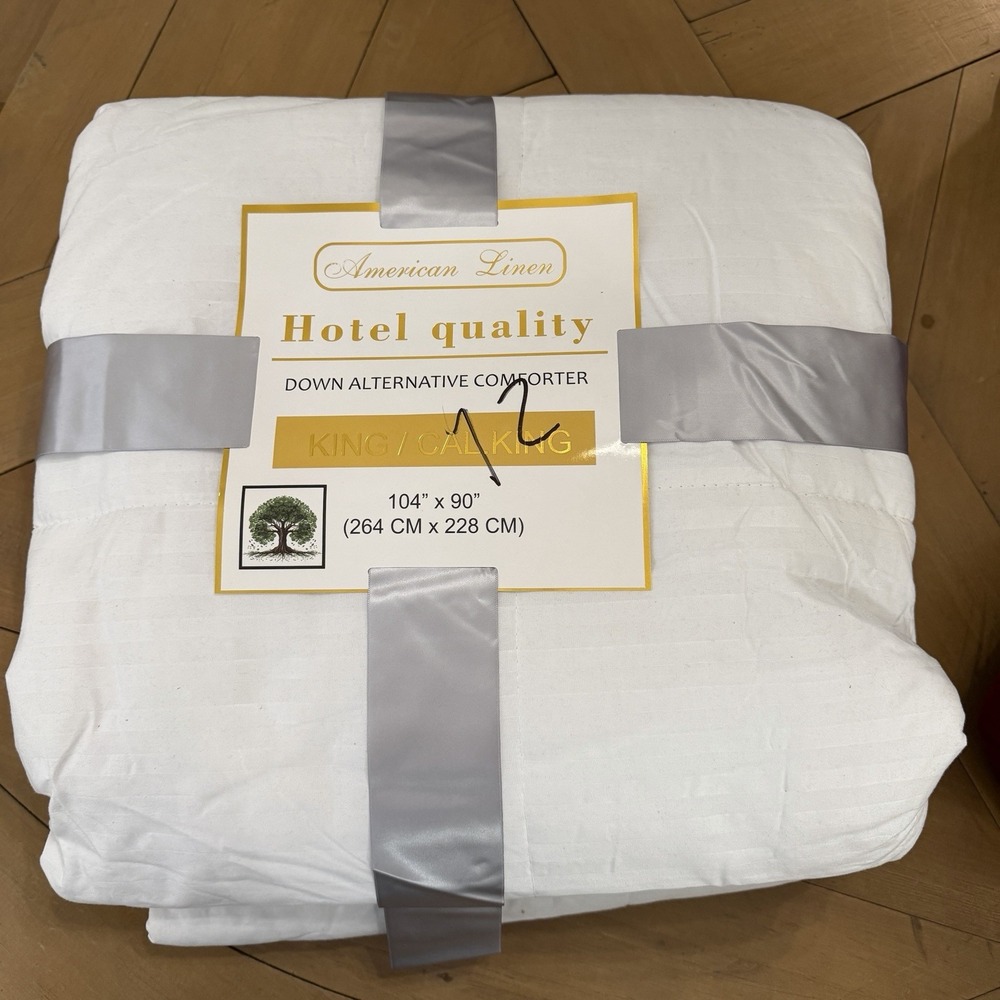 American Linen Hotel Quality King/Cal King Down Alternative Organic Cotton